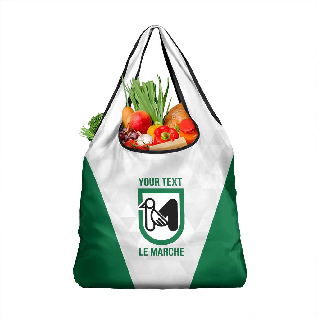 Personalized Italy Marche Grocery Bag Inspiration Flags Style