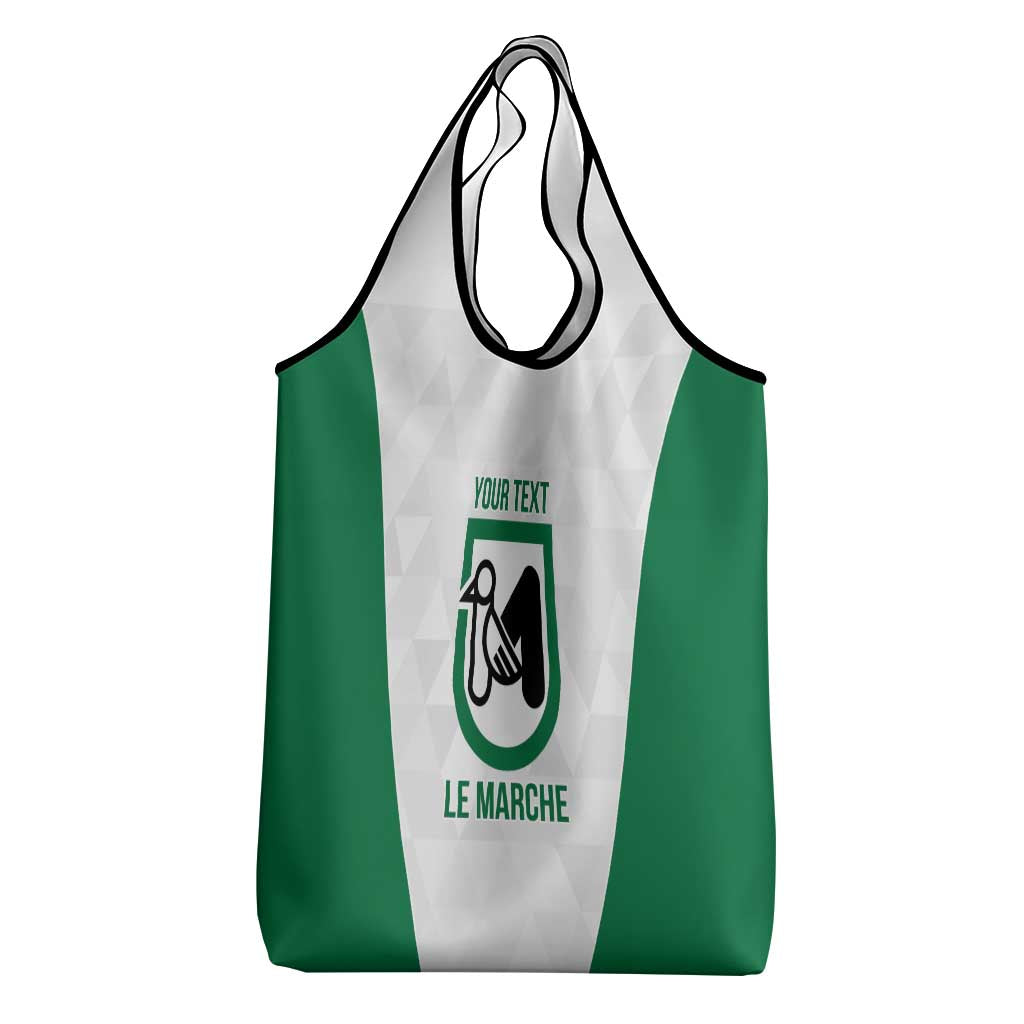 Personalized Italy Marche Grocery Bag Inspiration Flags Style