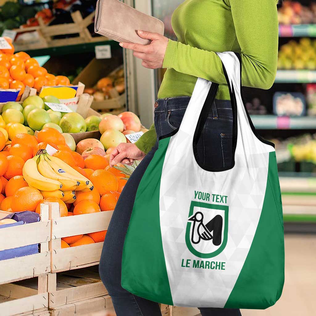 Personalized Italy Marche Grocery Bag Inspiration Flags Style