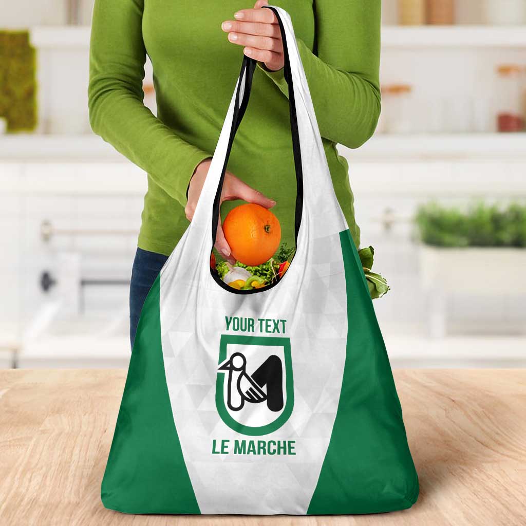 Personalized Italy Marche Grocery Bag Inspiration Flags Style