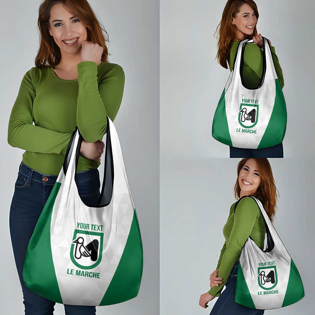 Personalized Italy Marche Grocery Bag Inspiration Flags Style