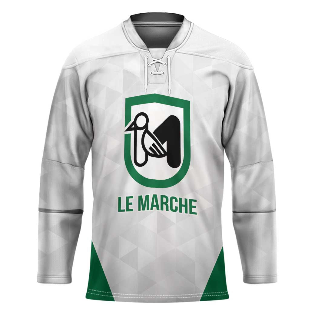 Personalized Italy Marche Hockey Jersey Inspiration Flags Style - Wonder Print Shop