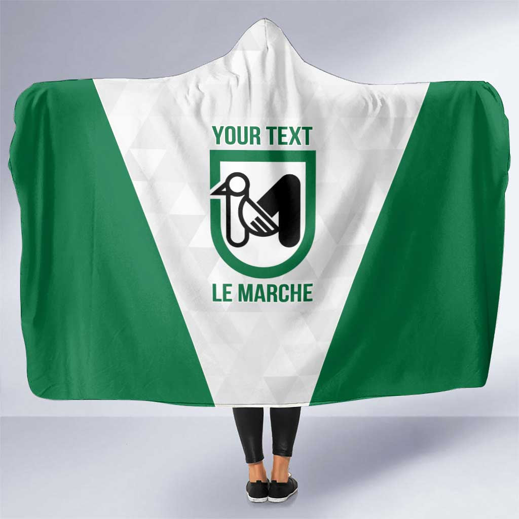 Personalized Italy Marche Hooded Blanket Inspiration Flags Style