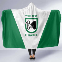 Personalized Italy Marche Hooded Blanket Inspiration Flags Style