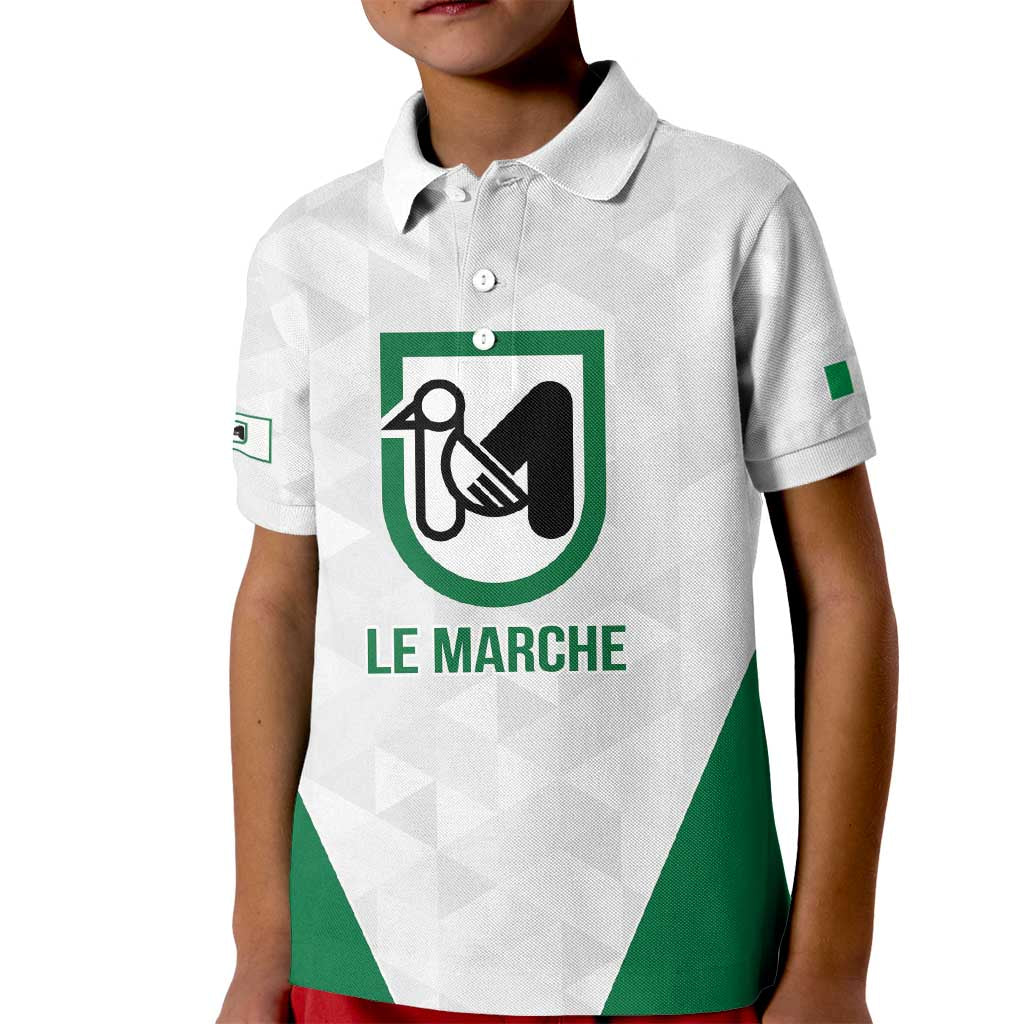 Personalized Italy Marche Kid Polo Shirt Inspiration Flags Style