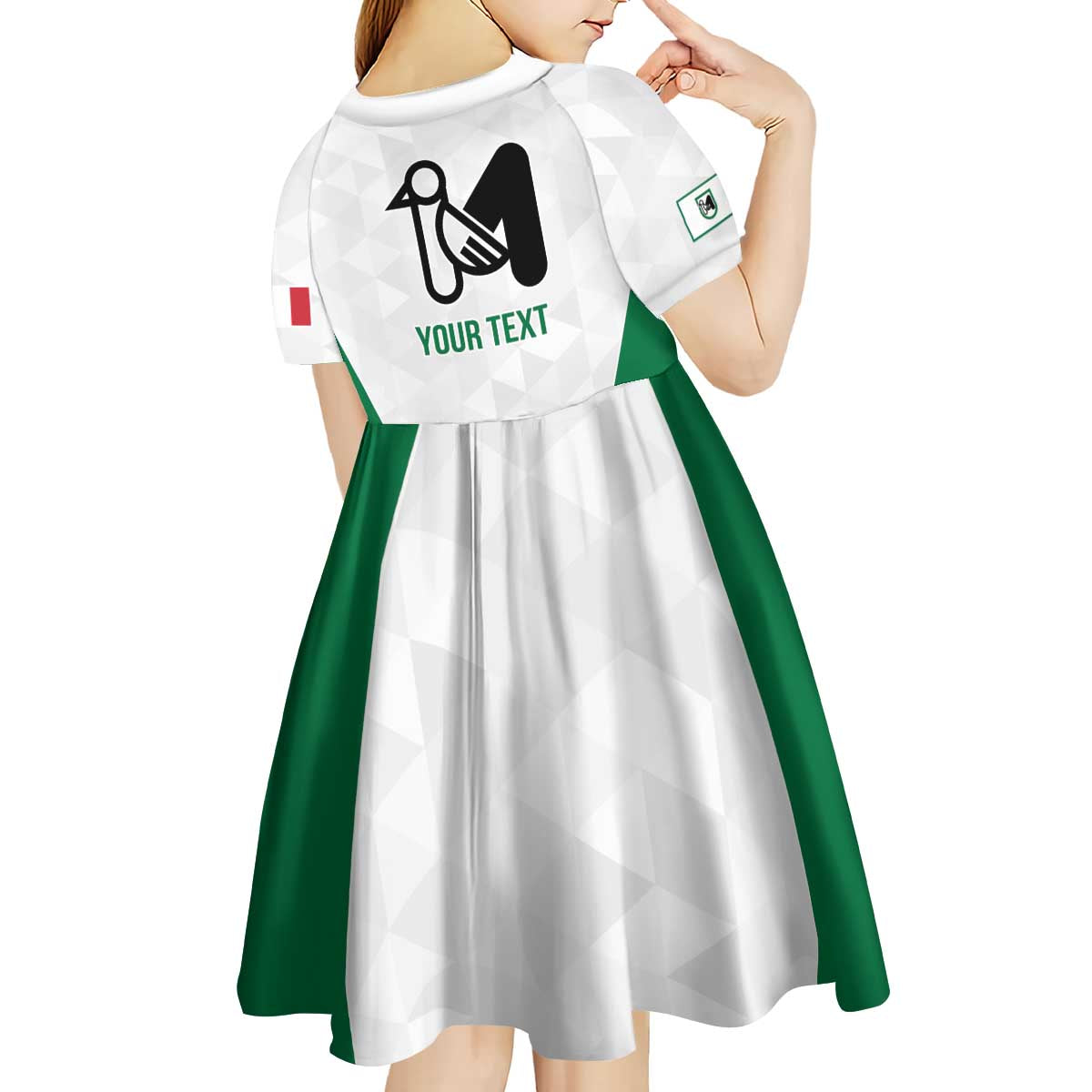 Personalized Italy Marche Kid Short Sleeve Dress Inspiration Flags Style
