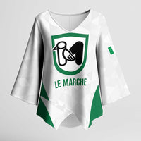 Personalized Italy Marche Kimono Sleeve Blouse Inspiration Flags Style - Wonder Print Shop