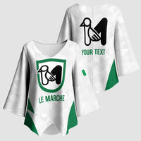 Personalized Italy Marche Kimono Sleeve Blouse Inspiration Flags Style - Wonder Print Shop