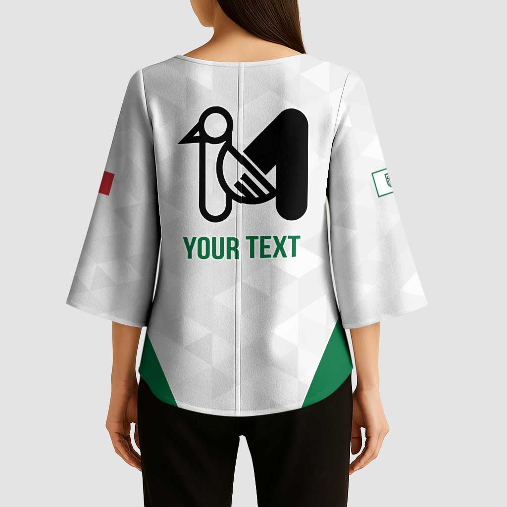 Personalized Italy Marche Kimono Sleeve Blouse Inspiration Flags Style - Wonder Print Shop