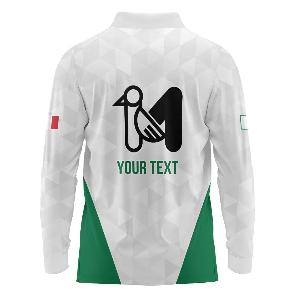 Personalized Italy Marche Long Sleeve Polo Shirt Inspiration Flags Style