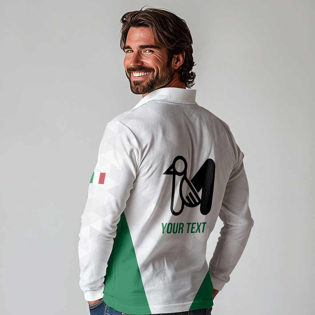 Personalized Italy Marche Long Sleeve Polo Shirt Inspiration Flags Style