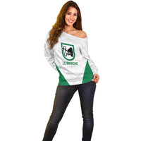 Personalized Italy Marche Off Shoulder Sweater Inspiration Flags Style