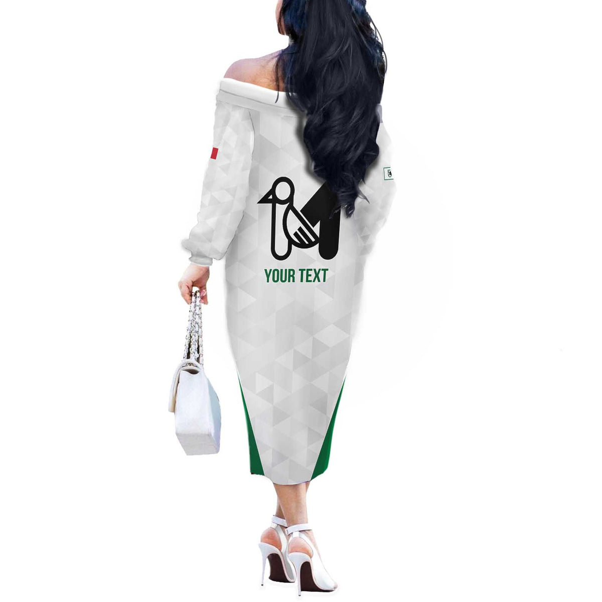 Personalized Italy Marche Off The Shoulder Long Sleeve Dress Inspiration Flags Style