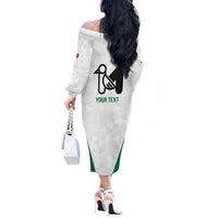 Personalized Italy Marche Off The Shoulder Long Sleeve Dress Inspiration Flags Style