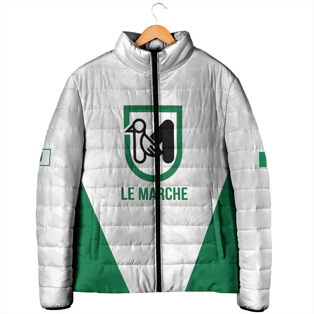 Personalized Italy Marche Padded Jacket Inspiration Flags Style - Wonder Print Shop