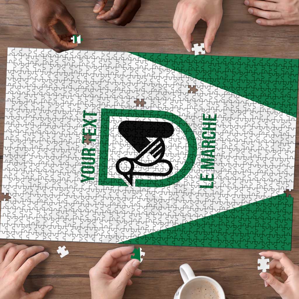 Personalized Italy Marche Puzzle Inspiration Flags Style - Wonder Print Shop