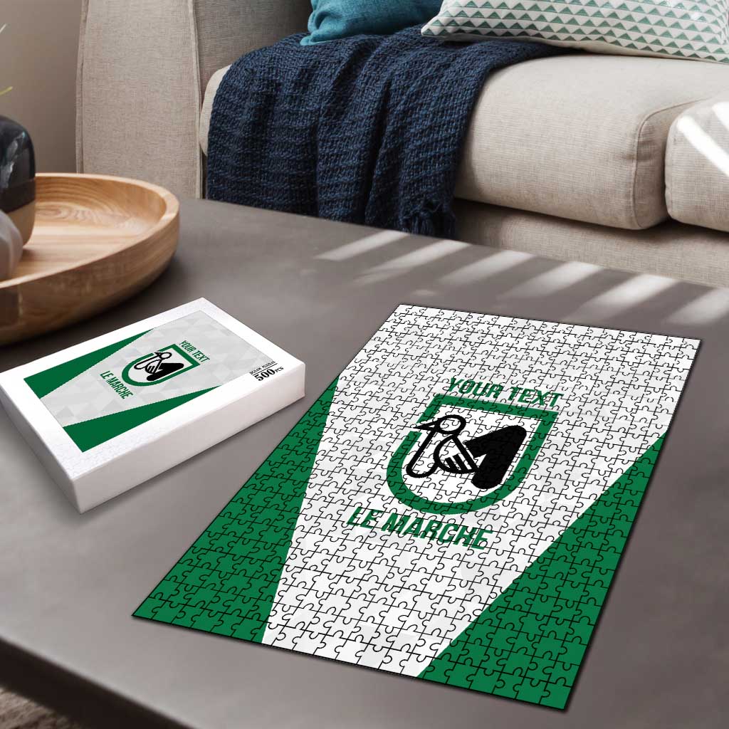 Personalized Italy Marche Puzzle Inspiration Flags Style - Wonder Print Shop