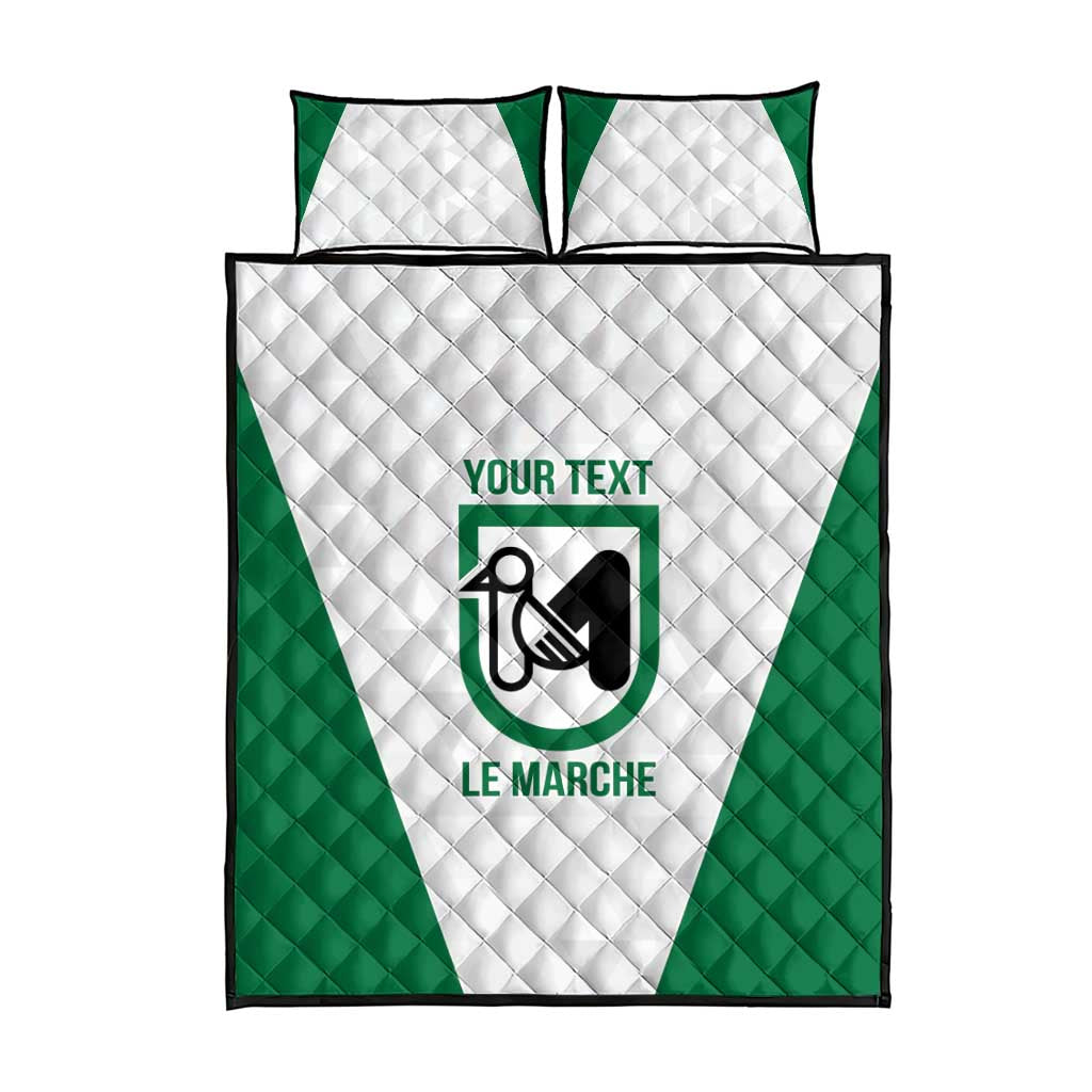 Personalized Italy Marche Quilt Bed Set Inspiration Flags Style