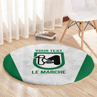 Personalized Italy Marche Round Carpet Inspiration Flags Style