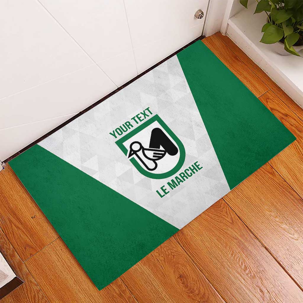 Personalized Italy Marche Rubber Doormat Inspiration Flags Style