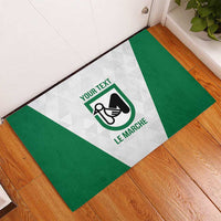 Personalized Italy Marche Rubber Doormat Inspiration Flags Style