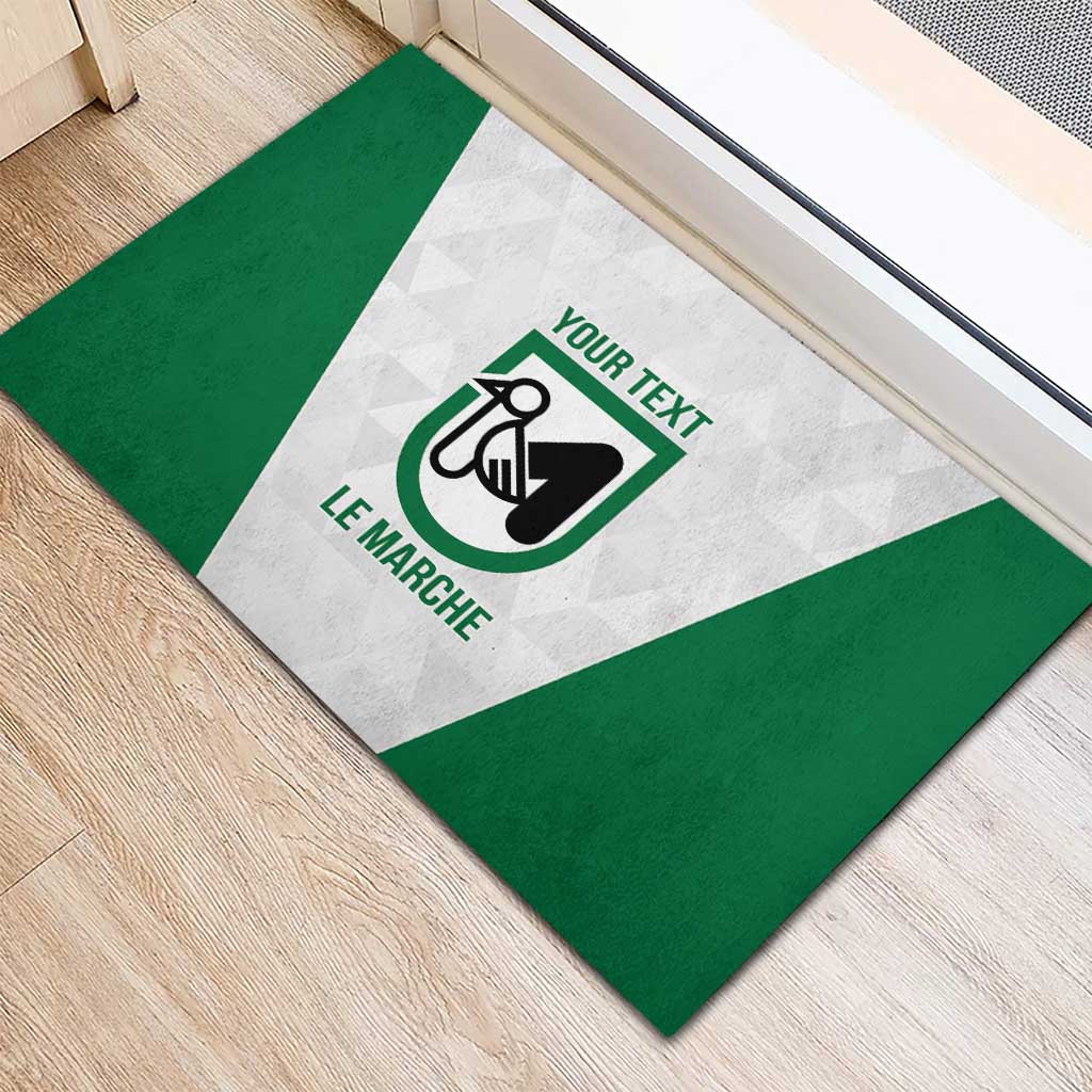 Personalized Italy Marche Rubber Doormat Inspiration Flags Style