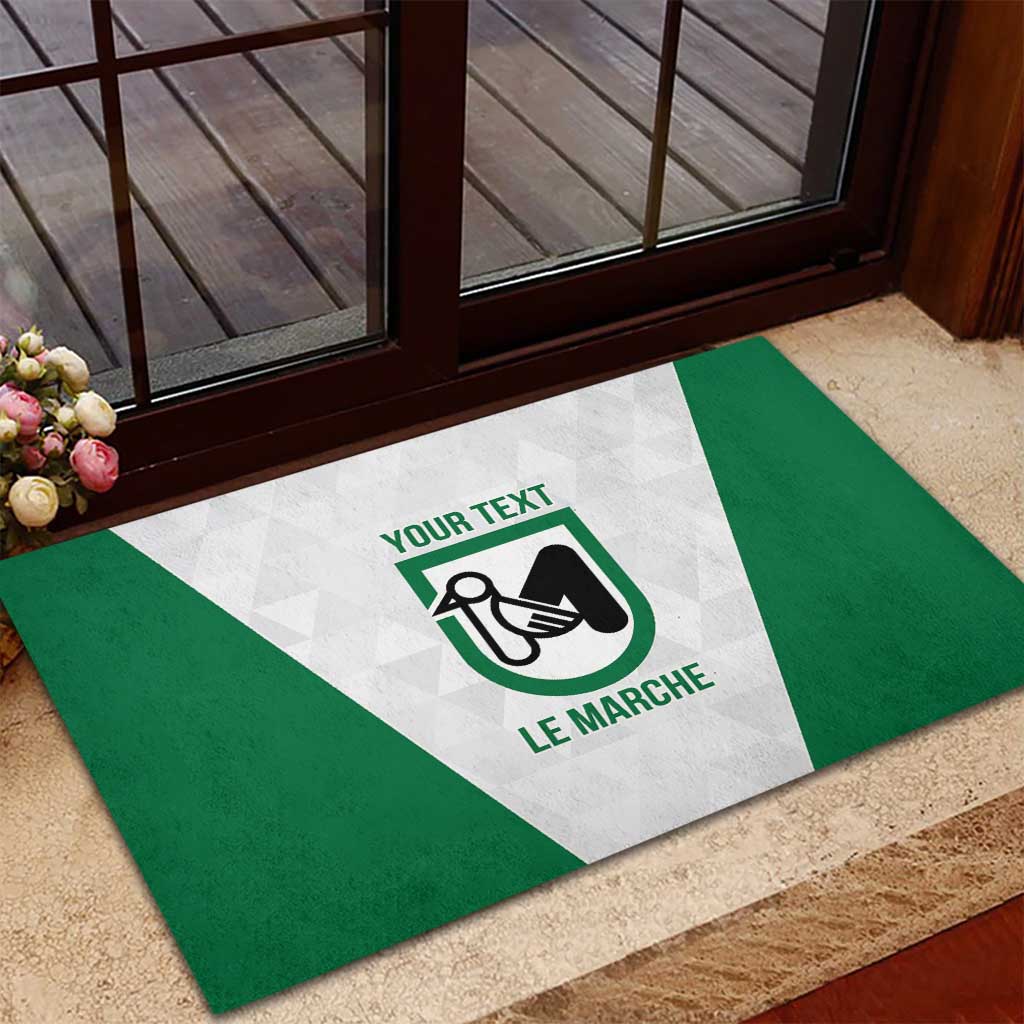 Personalized Italy Marche Rubber Doormat Inspiration Flags Style