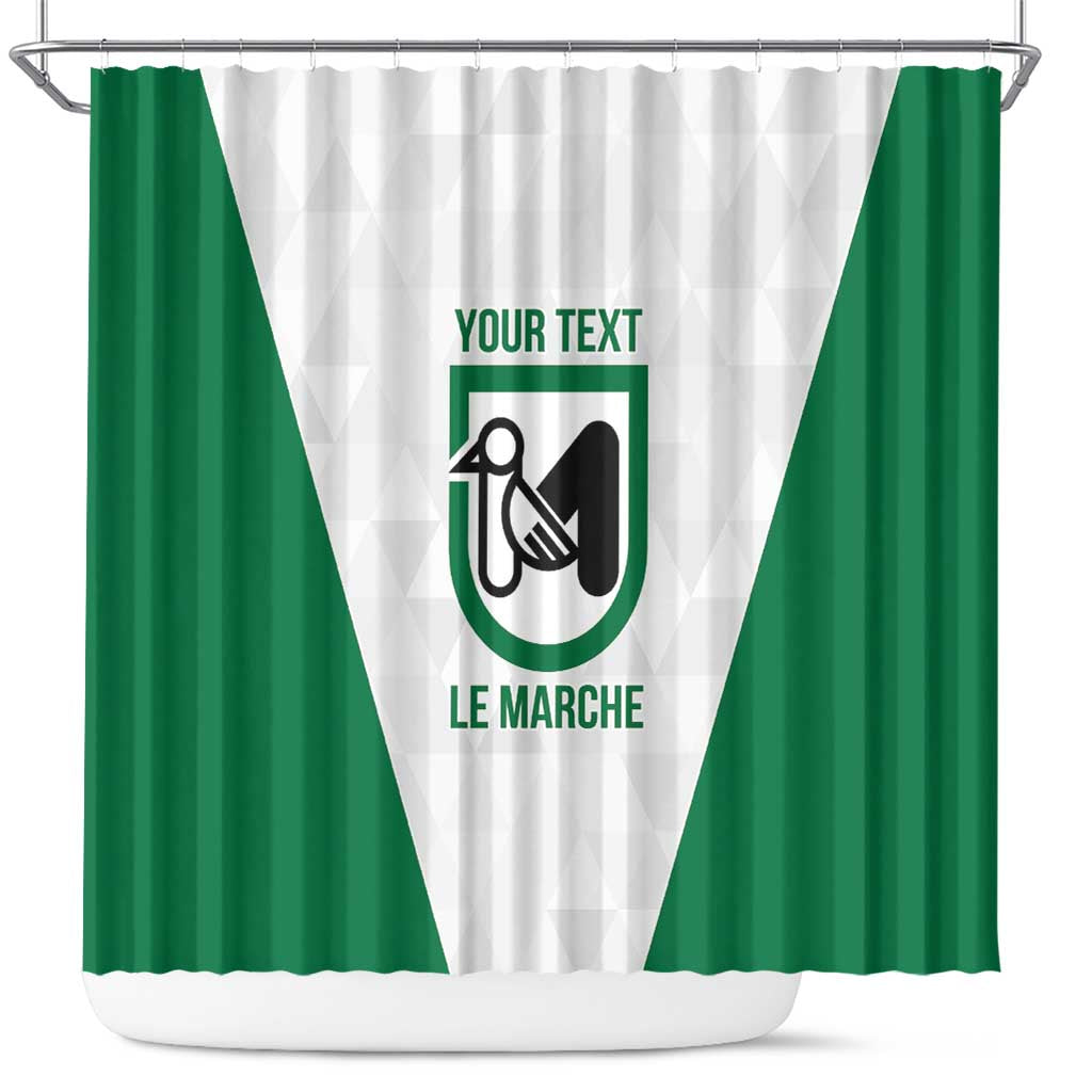 Personalized Italy Marche Shower Curtain Inspiration Flags Style