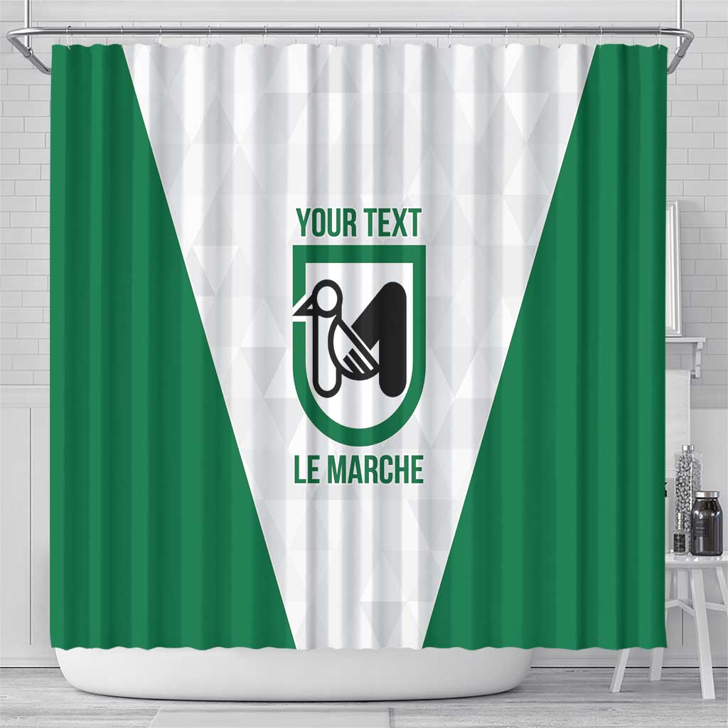 Personalized Italy Marche Shower Curtain Inspiration Flags Style