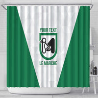 Personalized Italy Marche Shower Curtain Inspiration Flags Style