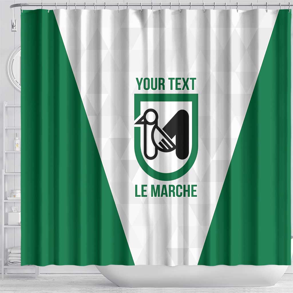 Personalized Italy Marche Shower Curtain Inspiration Flags Style