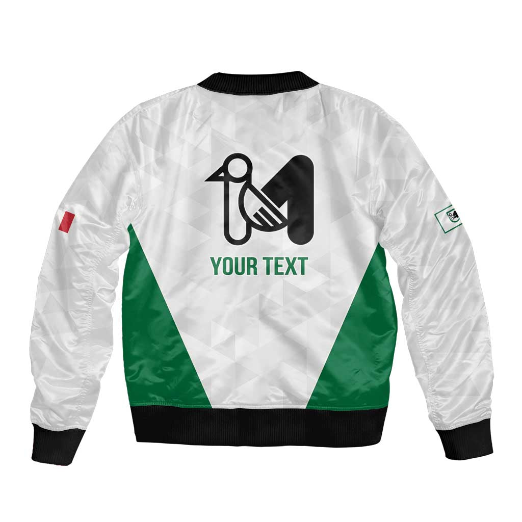 Personalized Italy Marche Sleeve Zip Bomber Jacket Inspiration Flags Style