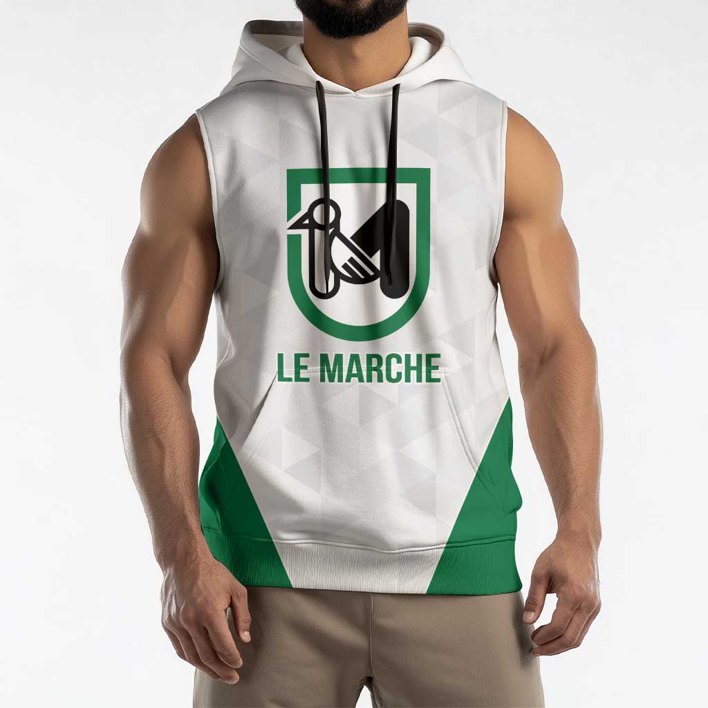 Personalized Italy Marche Sleeveless Hoodie Inspiration Flags Style - Wonder Print Shop