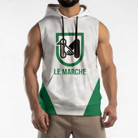 Personalized Italy Marche Sleeveless Hoodie Inspiration Flags Style - Wonder Print Shop