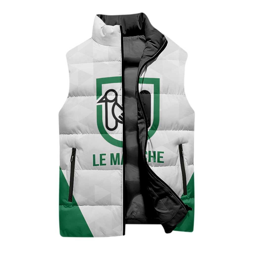 Personalized Italy Marche Sleeveless Puffer Jacket Inspiration Flags Style - Wonder Print Shop