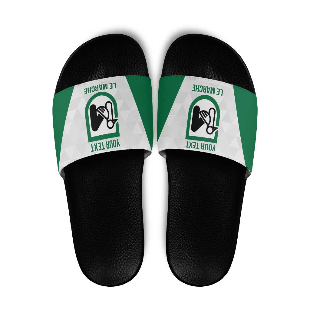 Personalized Italy Marche Slide Sandals Inspiration Flags Style - Wonder Print Shop