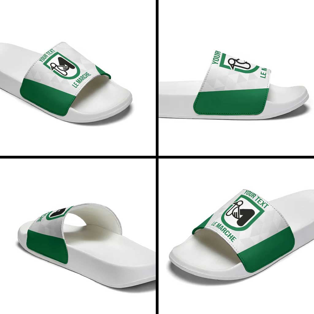 Personalized Italy Marche Slide Sandals Inspiration Flags Style - Wonder Print Shop