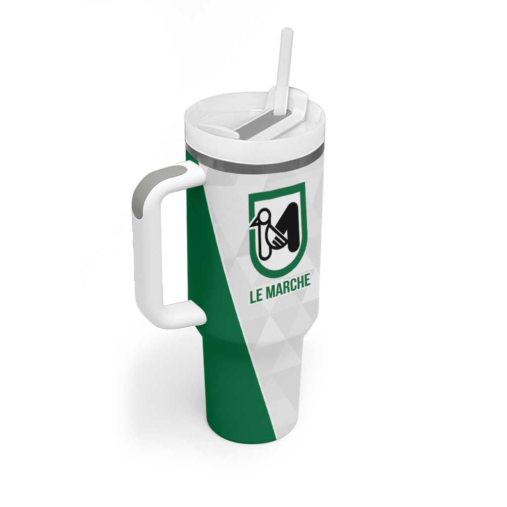 Personalized Italy Marche Tumbler With Handle Inspiration Flags Style