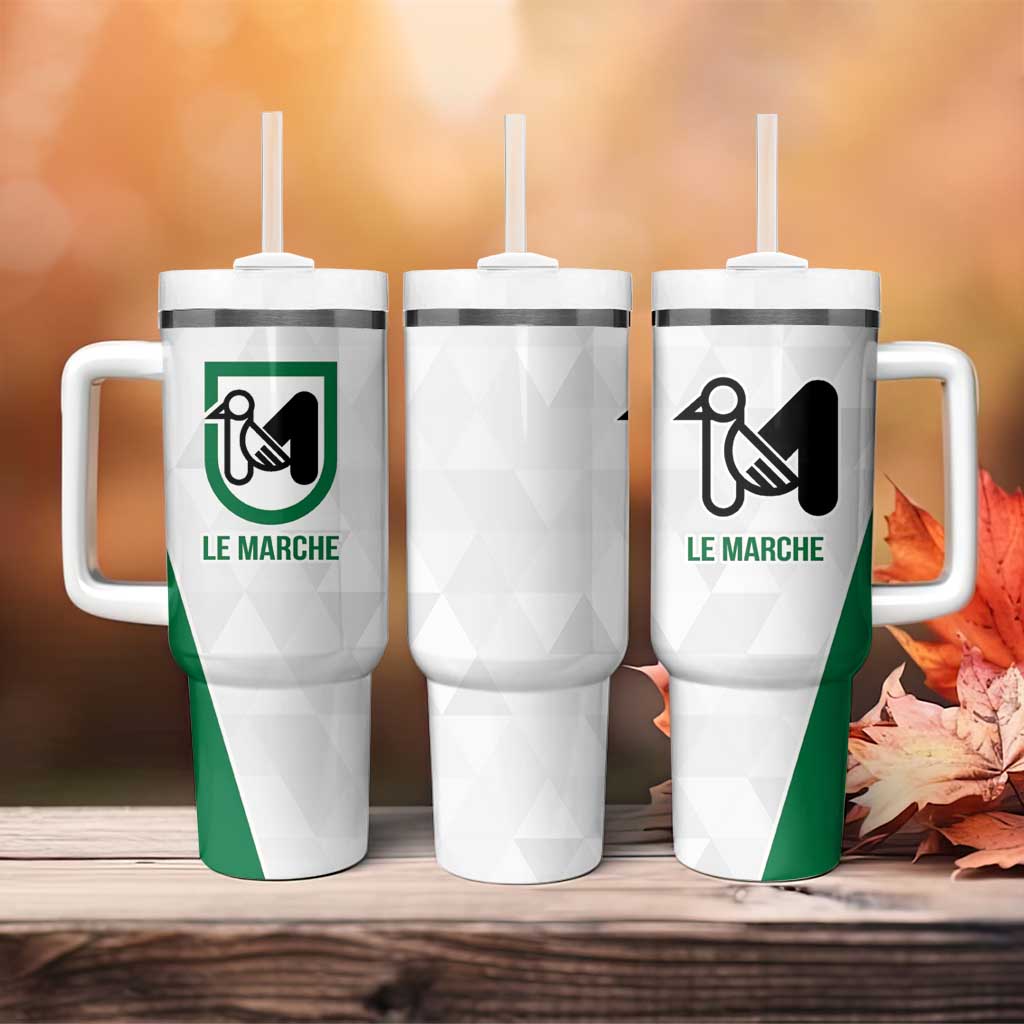 Personalized Italy Marche Tumbler With Handle Inspiration Flags Style