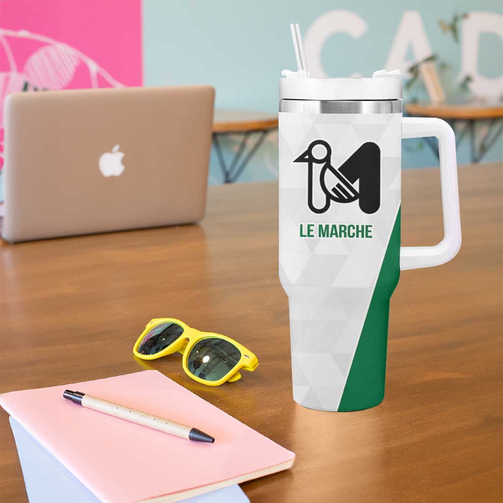 Personalized Italy Marche Tumbler With Handle Inspiration Flags Style