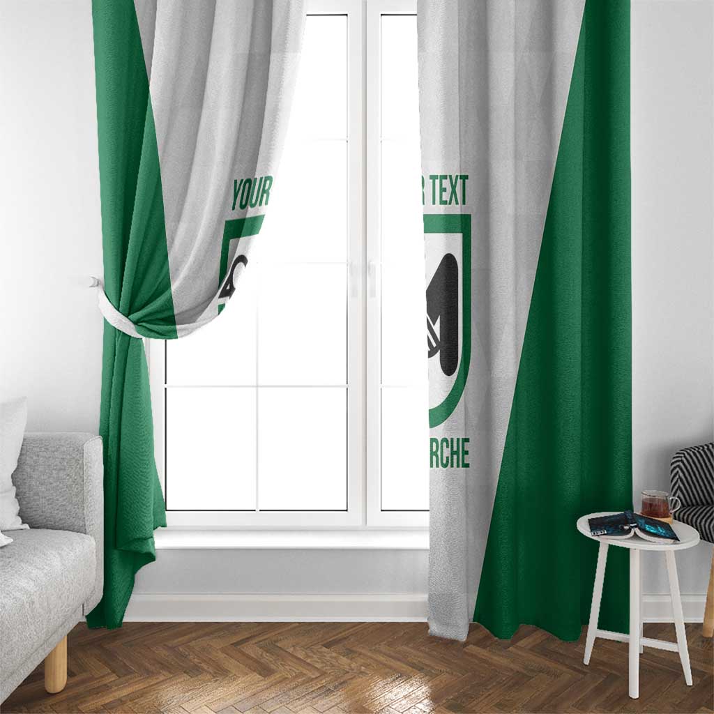 Personalized Italy Marche Window Curtain Inspiration Flags Style