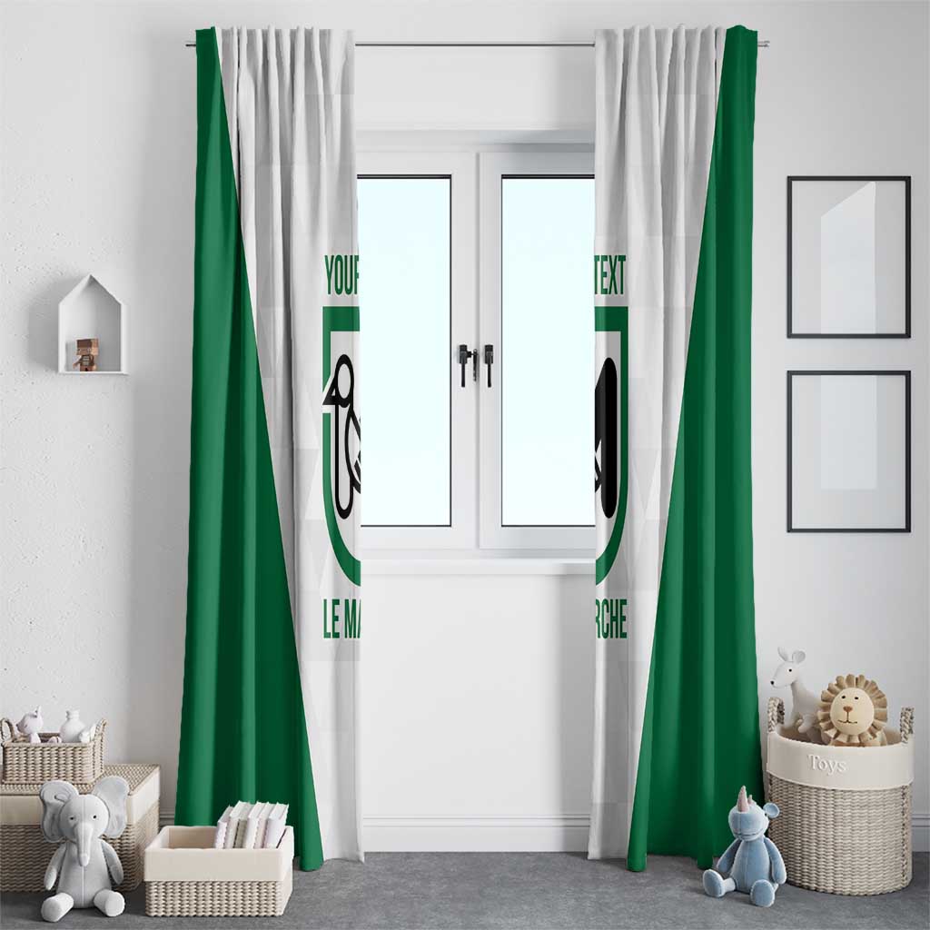 Personalized Italy Marche Window Curtain Inspiration Flags Style