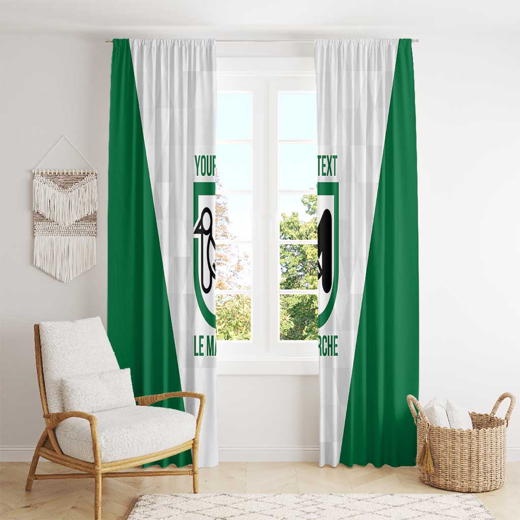 Personalized Italy Marche Window Curtain Inspiration Flags Style