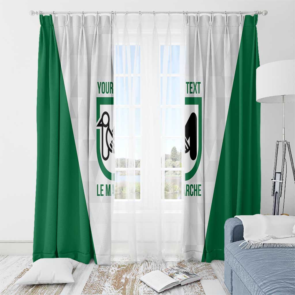 Personalized Italy Marche Window Curtain Inspiration Flags Style