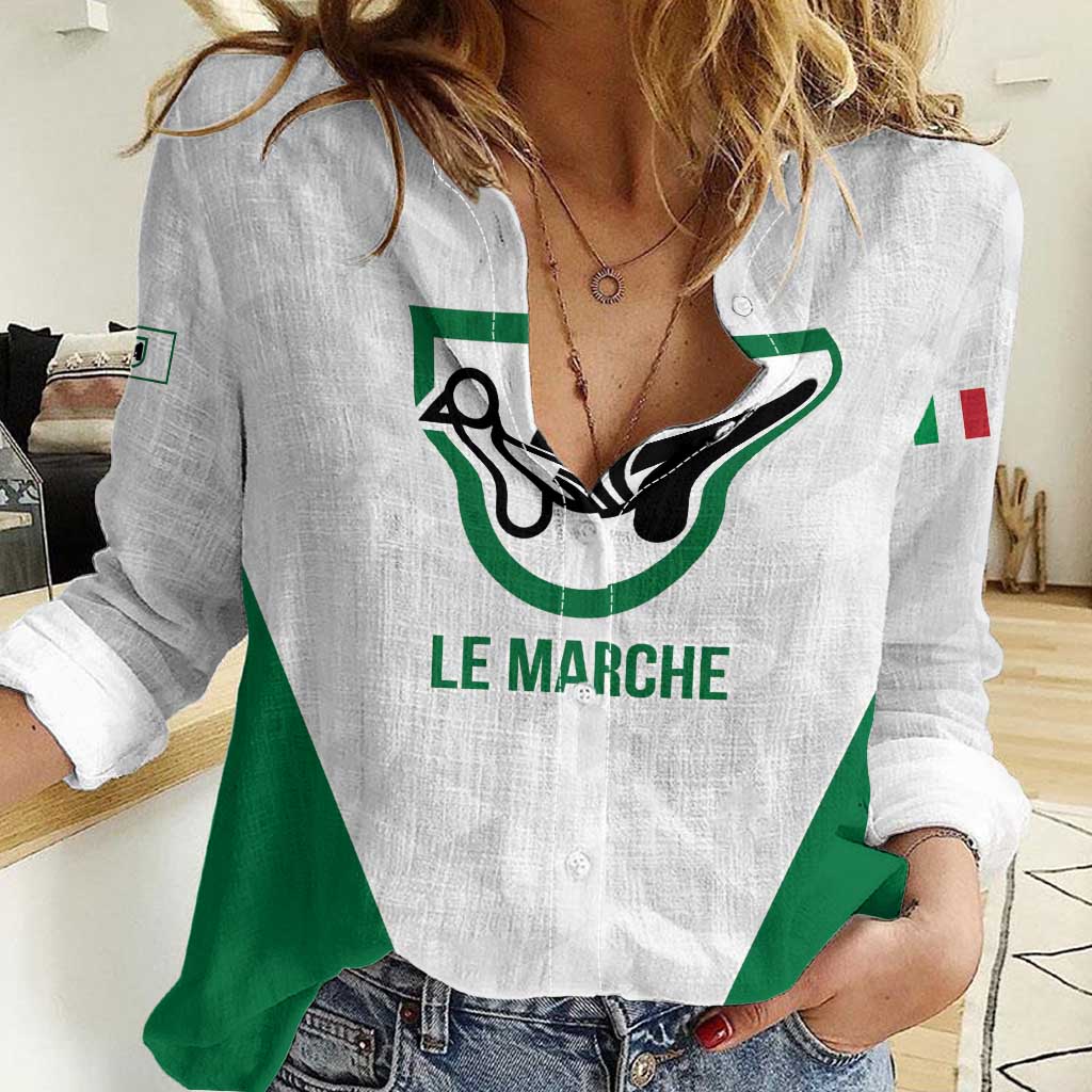 Personalized Italy Marche Women Casual Shirt Inspiration Flags Style
