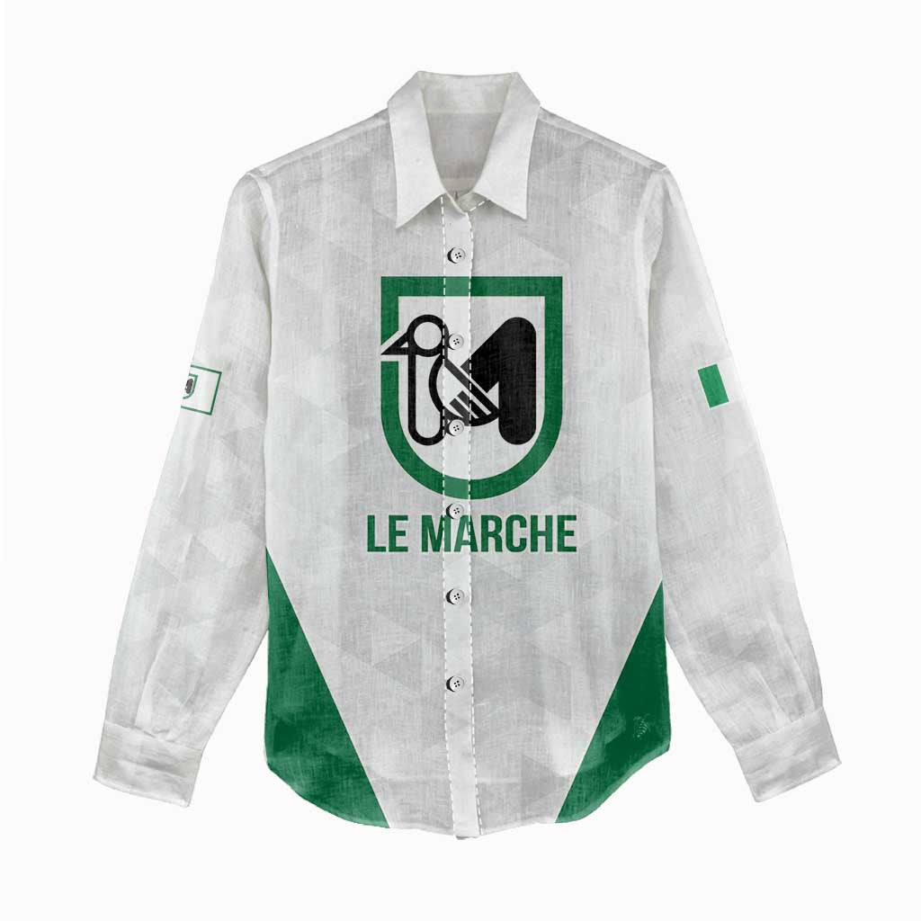 Personalized Italy Marche Women Casual Shirt Inspiration Flags Style