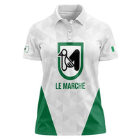 Personalized Italy Marche Women Polo Shirt Inspiration Flags Style