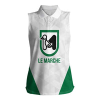 Personalized Italy Marche Women Sleeveless Polo Shirt Inspiration Flags Style