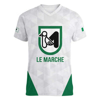 Personalized Italy Marche Women V-Neck T-Shirt Inspiration Flags Style