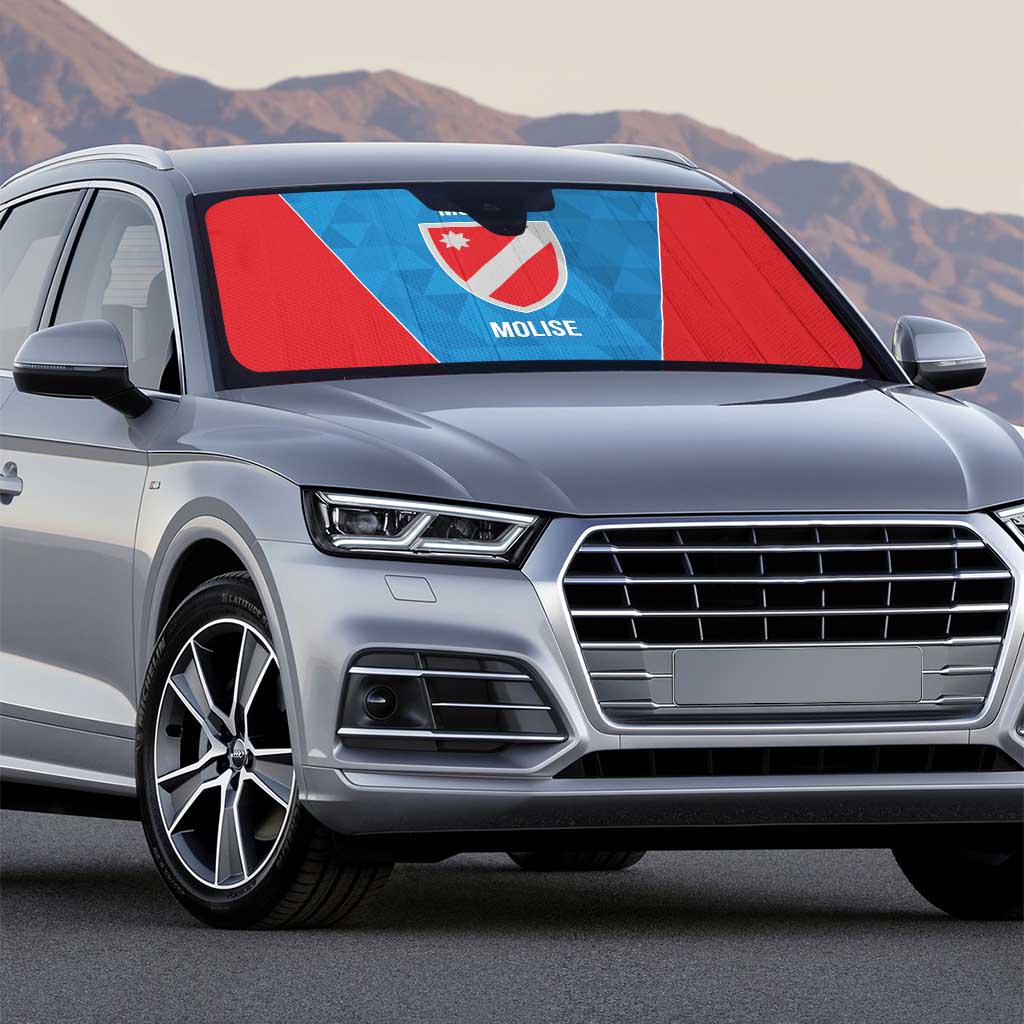 Personalized Italy Molise Auto Sun Shade Inspiration Flags Style - Wonder Print Shop